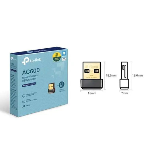 ADAPTADOR DE RED USB INALAMBRICO ARCHER T2U NANO