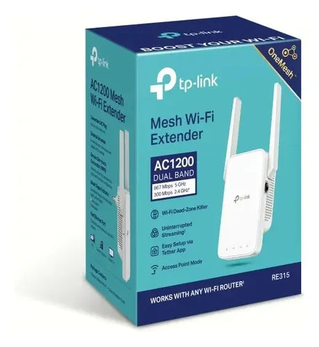 EXTENSOR DE RANGO RE315 WIFI AC1200