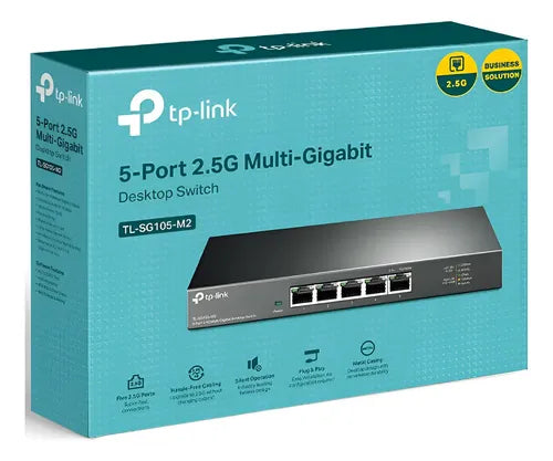 SWITCH NO ADMINISTRABLE TPLINK DE 5 PUERTOS TL-SG105-M2