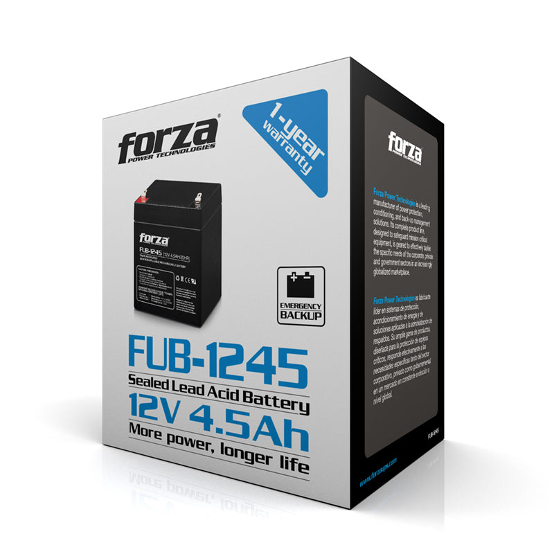 Batería sellada 12V/4,5Ah recargable FORZA FUB-1245