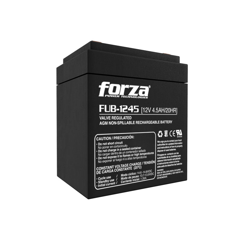 Batería sellada 12V/4,5Ah recargable FORZA FUB-1245