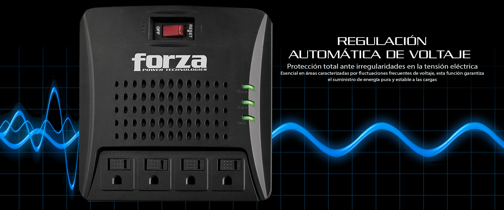 Regulador automático de voltaje 3000VA FORZA FVR-3001