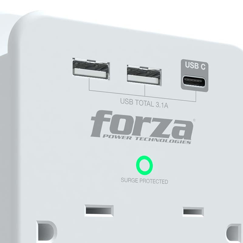 Protección de energía de pared FWT-631USBC