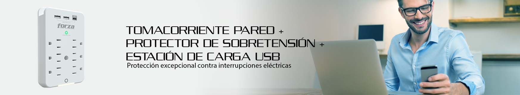 Protección de energía de pared FWT-631USBC
