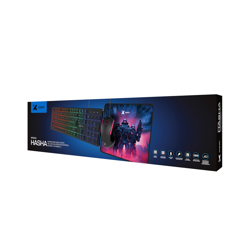 Combo de teclado, ratón y alfombrilla XTK-535S
