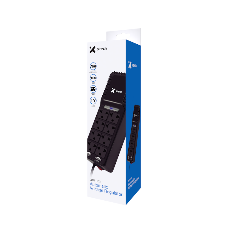 REGULADOR DE VOLTAJE 1000VA XTECH XTR-1002